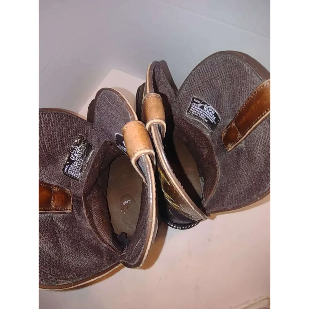 Justin Work Boots Mens Brown Leather Waterproof Composite Toe WK4625 Size 10.5 D